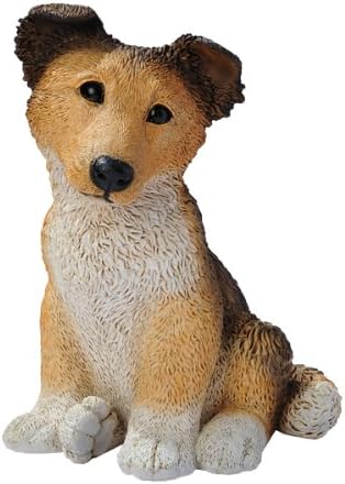 Design Toscano Brown Collie Puppy Dog Statue by DesignToscano