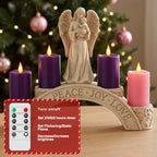 Retisee Flameless LED Candles Real Wax, 4 Pcs, Purple,Pink, 3 x 4 in - Image 4