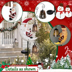 Christmas Santa & Snowman Moon Solar Garden Stake Light for Outdoor Decor - Image 3