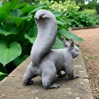 OLOMA Concrete Squirrel Garden Statue Realistic Handmade Outdoor Animal Sculpture Cement Chipmunk Yard Ornament Weather Resistant Lawn Decor Patio Flower Beds Walkways Porch Accent - Image 3