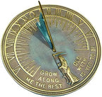 Rome RM2345 Brass Father Time Sundial with Verdigris Highlights by Rome