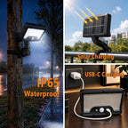 Strap-On Solar Lights Outdoor, Quick-Release Zip Tie Mount Motion Sensor Security Light, 3-Way Mounting Holes, 360° Adjustable LED Solar Fence Lights for Tree, Pole, Balcony Railing, T-Post & Camping - Image 6