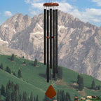 Bursvik 60" Deep Tone Wind Chimes - 5 Metal Tubes Rhombus Garden Patio Gift - Image 2