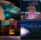 KEMANI Mini Submersible Led Lights,10pcs Small Underwater Tea Lights Candles Waterproof with 2 Remote Battery Operated, RGB 13 Multicolor Changing for Wedding Home Party Festival Decoration - Image 5