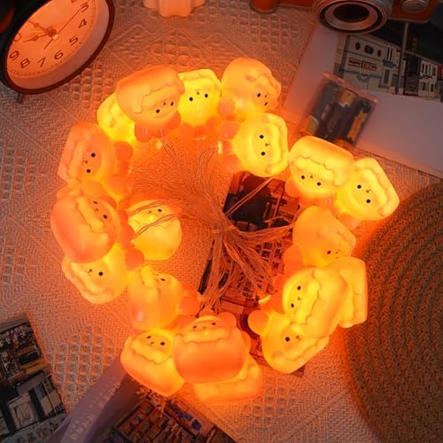 CAKERS Creative Easter Day String Lights|LED Warm White Copper Wire Lights|Hanging Fairy Lights for Bedroom Party Decor,Bunny,3m(9.8ft)-20LED-USB - Image 3