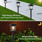 Greluna Solar Lights Outdoor,12 Pack 3000K Waterproof Auto On/Off Solar Pathway Lights for Your Garden, Landscape, Path, Yard, Patio, Driveway,Walkway Decor - Image 3
