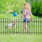 26” x 12’ No-Dig Metal Garden Fence with Stakes, Panels Fencing for Dogs - Image 5