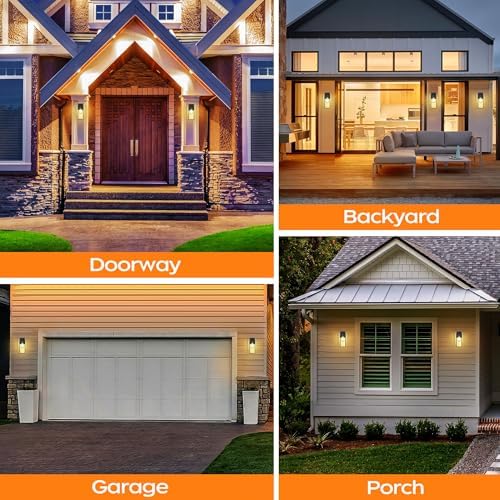 WIHTU 16in Outdoor Light Fixture Wall Mount, Exterior Porch fixtures 1 Pack - Image 6