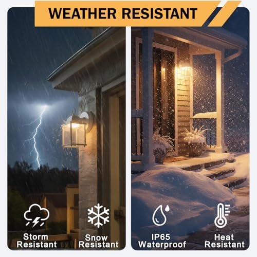 LIT-PaTH Outdoor Wall Light Fixture, Aluminum, LED 3000K, White, 2 Pack - Image 4