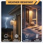 LIT-PaTH Outdoor Wall Light Fixture, Aluminum, LED 3000K, White, 2 Pack - Image 4
