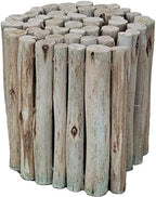 FOREVER BAMBOO Natural Eucalyptus Wood Solid Log for Garden Border Edging Landscaping Borders Lawn 72 in L x 12 in H x 1.25 in D by FOREVERBAMBOO