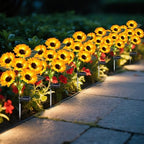 ostritec Solar Lights Outdoor Garden Decor 6 Pack, 36 Sunflower, Waterproof by OSTRITEC
