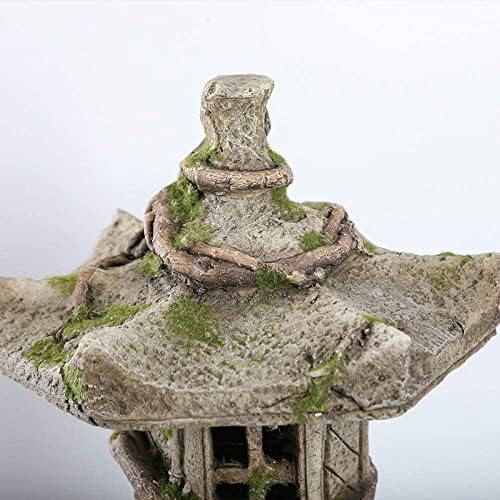 Buddha Statue,Garden Solar Ornament Japanese Pagoda, Outdoor Decor Sculpture Lantern Decor Buddha - Image 4