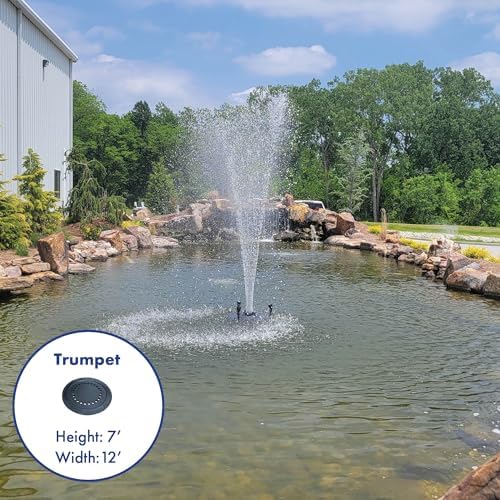 Half Off Ponds 1/4 HP 2500 GPH Floating Aerating Fountain with 100 Ft Cord - Image 4
