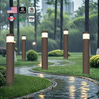 24/19/14W CCT Tunable 42in LED Bollard Light Outdoor Photocell Bronze 120V - Image 6