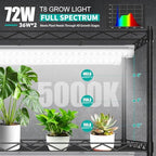 JESLED 3FT Grow Lights, 5000K Full Spectrum Sunlight White, V-Shaped Beam - Image 2
