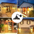 12" Dusk to Dawn Outdoor Wall Sconces Farmhouse Barn Light Outdoor Wall Lights Exterior Wall Lighting Fixture for Porch Entryways, 1 Pack - Image 5