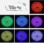 Garosa LED Swimming Pool Light 35W 12V RGB Underwater Lamp 3500LM Submersible Pool Light with Thickened Glass 18 Key Remote Controller for Inground Ponds Spas - Image 6