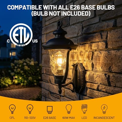 Porch Lights Outdoor Light Fixtures Wall Mount Exterior Lights - Image 4