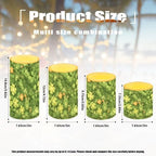 Set of 4 Flameless Candles with Remote St Patrick's Day Shamrocks LED Candles with Timer Flickering Battery Operated Elictric Pillar Lights for Indoor Outdoor Porch Home Decor - Image 3