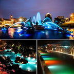 Recessed Underwater Light - Ring Fountain Light, 12/24V IP68 Waterproof Middle Hole RGB Color Changing Pond Lighting Submersible LED Pool Lights with Remote Control(6W(24V)) - Image 7