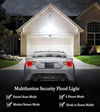 EMANER Security Lights Outdoor, Flood Lights Hardwired AC Power, Motion Sensor/Dusk to Dawn/ 6Hrs/Eco Dim 4 Working Modes, 280W Equiv. 5000K, Exterior Security Floodlight for Yard/Garage/Patio, 2Pack - Image 3