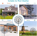 VEWOGARDEN Large Wind Spinners Outdoor, Metal Wind Sculptures & Spinners 360 Degrees Kinetic Wind Spinners for Yard and Garden 64 * 15.7 Inches - Image 5