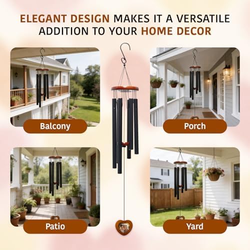 Memorial Wind Chimes for Loss of Loved One, Sympathy Memorial Gifts - Image 7