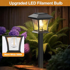 Sparkblaze 16 Pack Solar Pathway Lights Outdoor, Warm White - Image 2