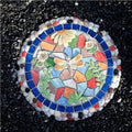 Colorful Garden Stepping Stones for The Lawn, Decorative Stepping Stones with Animal and Plant, Funny Dragonfly Garden Decor, Round Butterfly Garden Stones(A) by Unknown