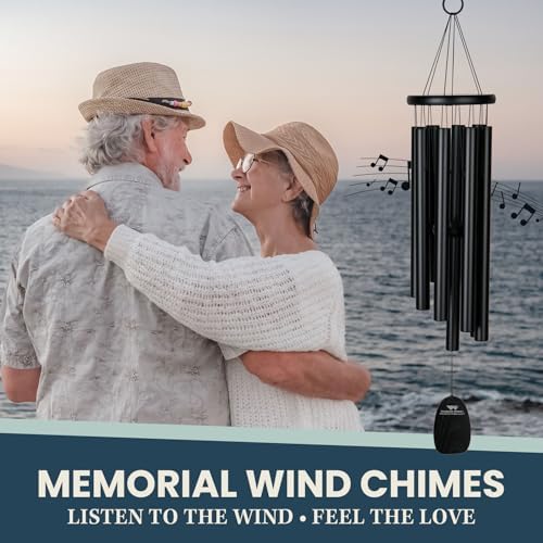 Woodstock Chimes Signature Collection, Gregorian Chimes, Alto (27'') Black, Inspirational and Memorial Wind Chimes for Outdoor, Patio, Home or Garden Décor (GABB) - Image 6