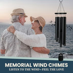 Woodstock Chimes Signature Collection, Gregorian Chimes, Alto (27'') Black, Inspirational and Memorial Wind Chimes for Outdoor, Patio, Home or Garden Décor (GABB) - Image 6