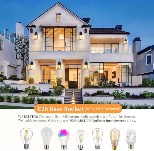 18'' Large Motion Sensor Outdoor Lights, Dusk to Dawn Porch Light - Image 6