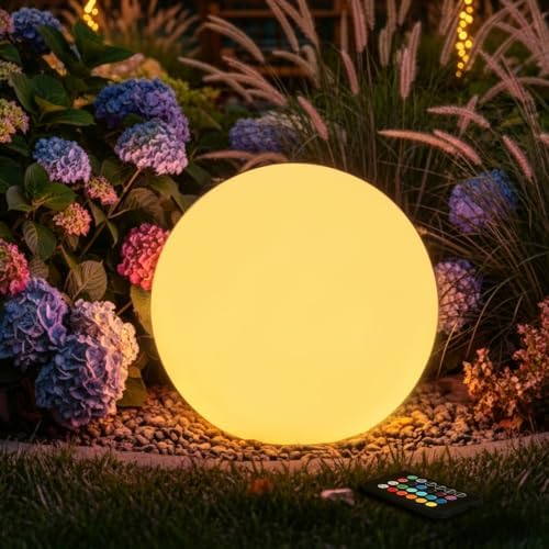 10 inch Solar Globe Light Outdoor Waterproof, Solar Ball for Garden by COPU