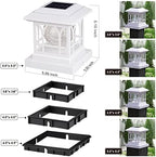 Solar Post Cap Lights Warm White & RGB Automatic Cycling 2 Modes - Image 4