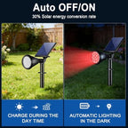 WELALO Solar Lights Outdoor Waterproof Flag Spotlights 2 Pack (Colored) - Image 6
