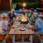 15.7" Propane Gas Fire Pit Side-Mounted, Portable Tabletop Fireplace, FP038 - Image 6
