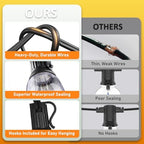 100FT Solar String Lights Outdoor Waterproof with 52 LED Edison Bulbs - Image 3
