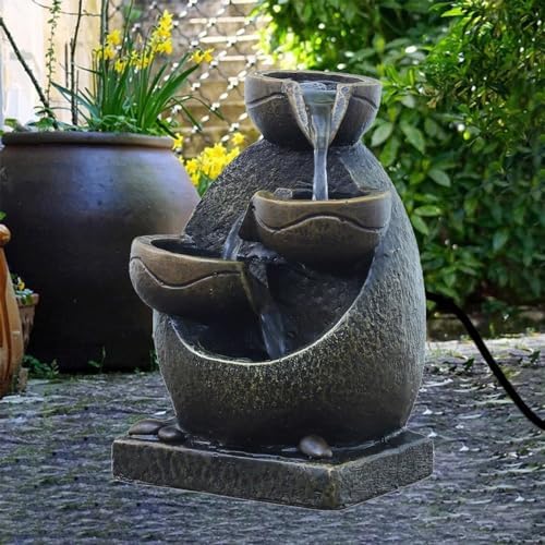 Indoor Water Fountain Outdoor Desk Bedroom Waterfall Farmhouse Yard Patio Home Office Deck Sculpture Decoration - Image 2