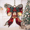 Winter Scarf Knot Mistletoe Acrylic Suncatcher by AVAGAN
