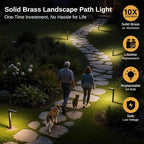 Gardenreet Brass Low Voltage L-Shaped Path Light, Bronze, G4, 3000K, 12Pack - Image 2