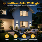 SOTTLOT Solar Wall Lights, Up and Down Solar Light Outdoor Waterproof - Image 2