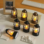 6 inch Retro Lantern LED Candle Lanterns Indoor Decor Lantern Outdoor Hanging Lanterns 12 Pcs Decorative Lantern for Wedding Decor, Halloween, Christmas and Various Holiday Parties. (Black, Large) - Image 3