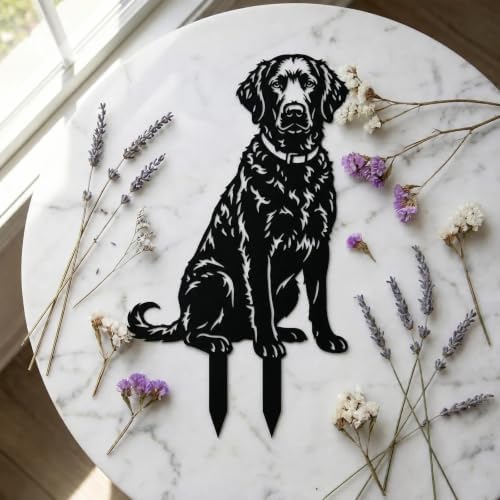 Dog Metal Garden Stake - Weatherproof Dog Silhouette Yard Art, Decorative Outdoor Sign for Lawn & Patio, Heartfelt Gift for Curly Coated Retriever Lovers(Stand,14") - Image 4