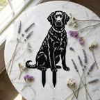 Dog Metal Garden Stake - Weatherproof Dog Silhouette Yard Art, Decorative Outdoor Sign for Lawn & Patio, Heartfelt Gift for Curly Coated Retriever Lovers(Jump,14") - Image 4