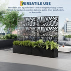 Garvee 71"x47"x16" Metal Planter Box with Trellis for Climbing Plants Vines - Image 2