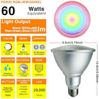 2Pack PAR30 LED Bulb, 30W RGB+Warm White(3000K) - Image 2