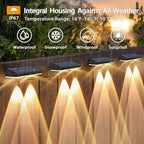 Solar Fence Lights Outdoor - 20 Pack RGB Fence Lights Solar Powered, 7 Color Modes & Warm White, IP67 Waterproof Dusk to Dawn Solar Powered Lights 12+ Hours for Fence/Backyard/Wall/Step/Patio/Deck - Image 4