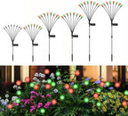 Red and Green Solar Firefly Lights Outdoor Christmas Decor 6 Pack by Unknown