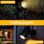 CPLIRIS Outdoor Landscape Lighting, LED Spot Lights Kit for Garden, Yard, House, Lawn, Tree, Flags, Fence Use, Warm White 2700k-3300k, IP67 Waterproof & Connectable - 6 Pack - Image 4